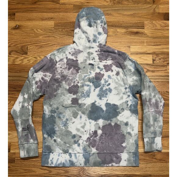 Nike NSW Tie Dye Acid Wash Pullover Hoodie Sweatshirt Women's Size Large - Picture 2 of 11